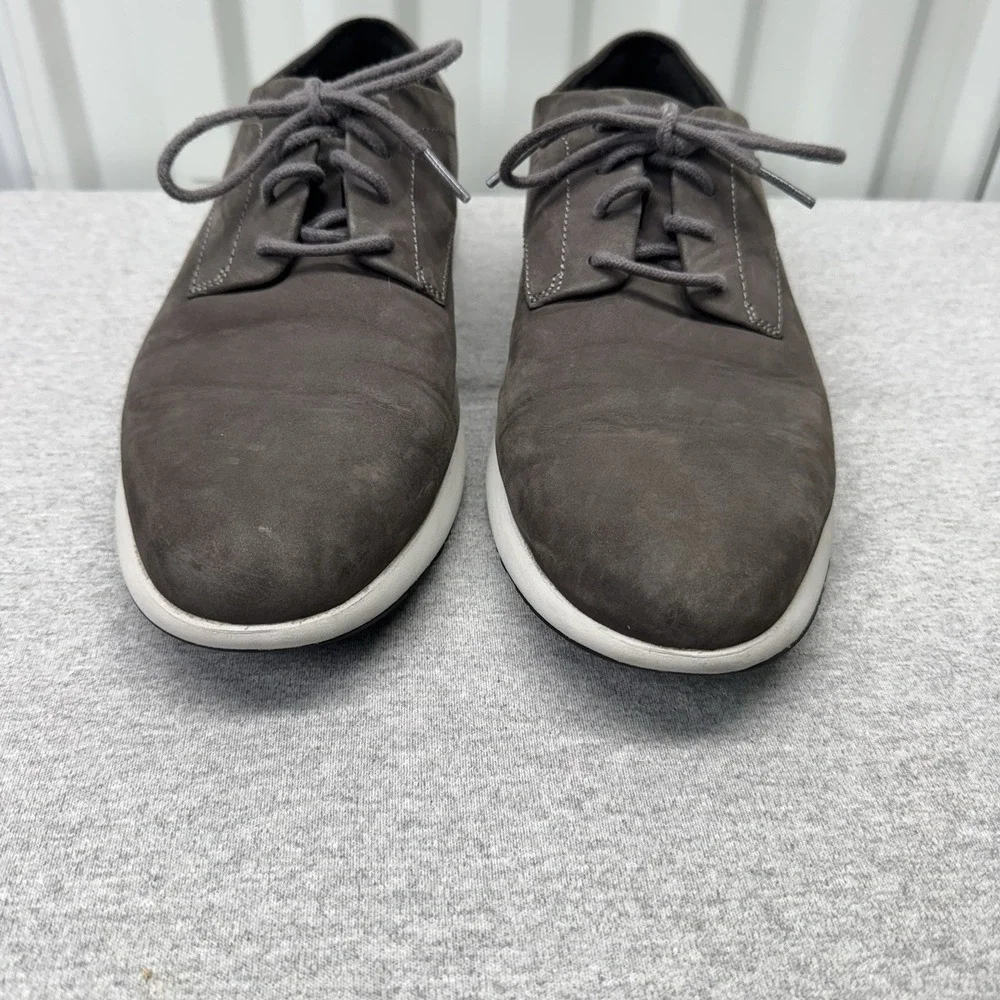 Cole Haan Shoes Grand Troy Men's Size 10 M Grey Orange Nubuck Sneakers C33761